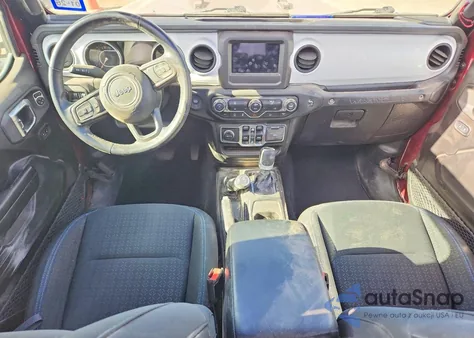 2021 Jeep Wrangler Unlimited Sport z USA, uszkodzony, nr VIN 1C4HJXDG5MW663504